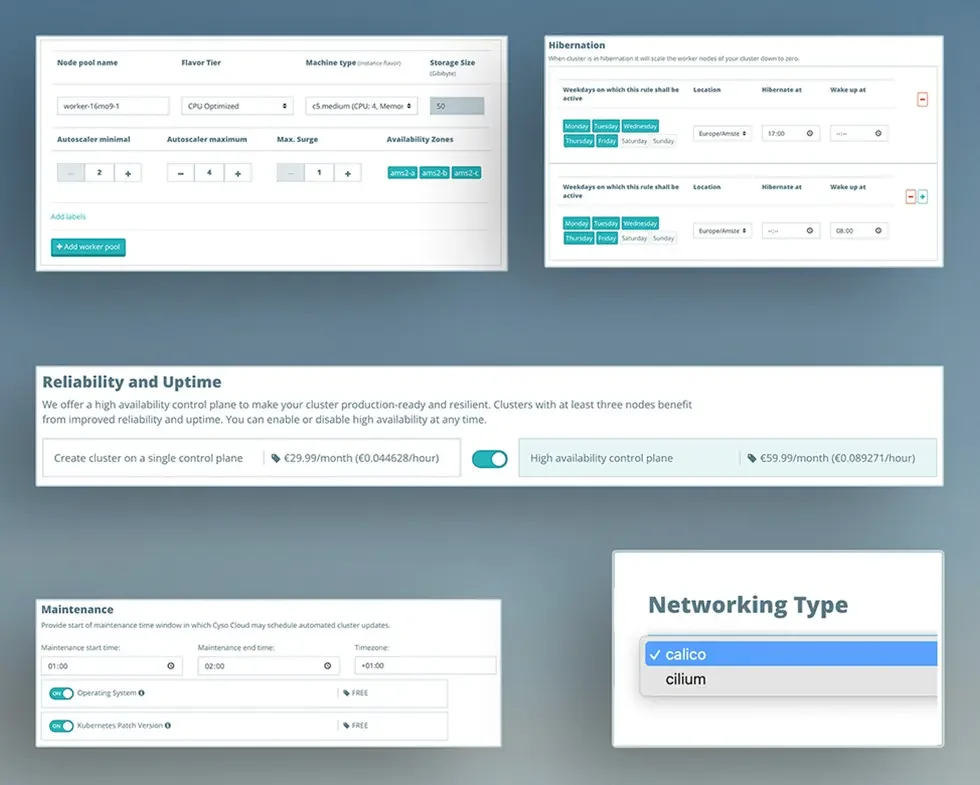 Managed Kubernetes Dashboard
